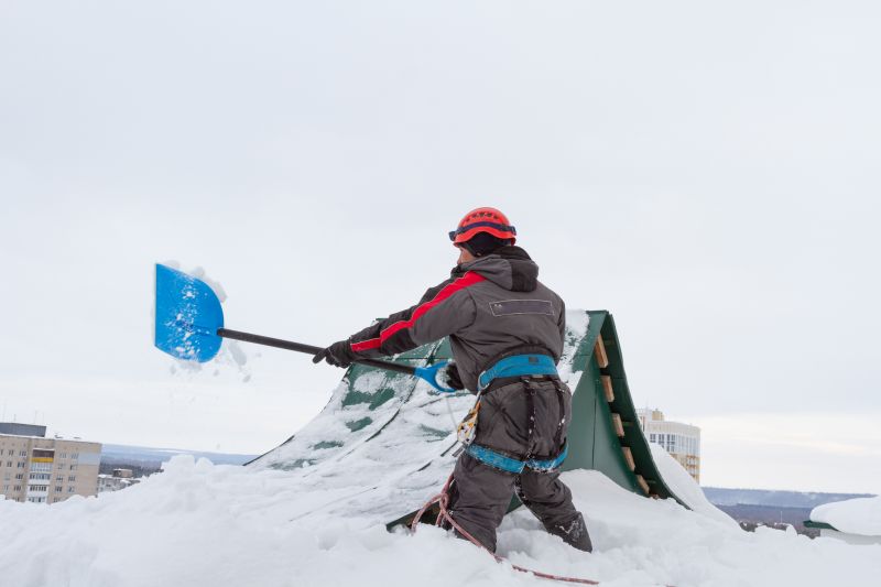 Winter Metal Roof Installation
